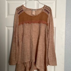 Dusty pink long sleeve top